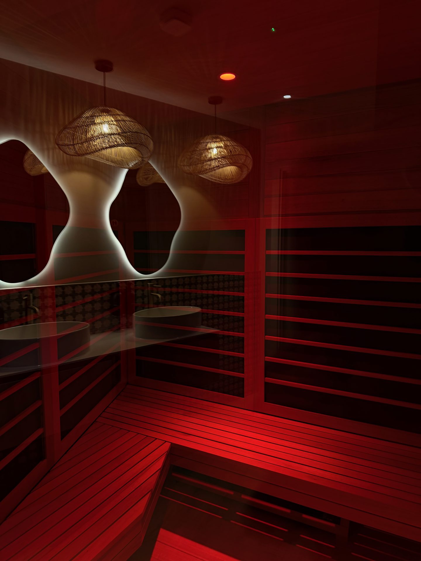 infrared sauna, reflection