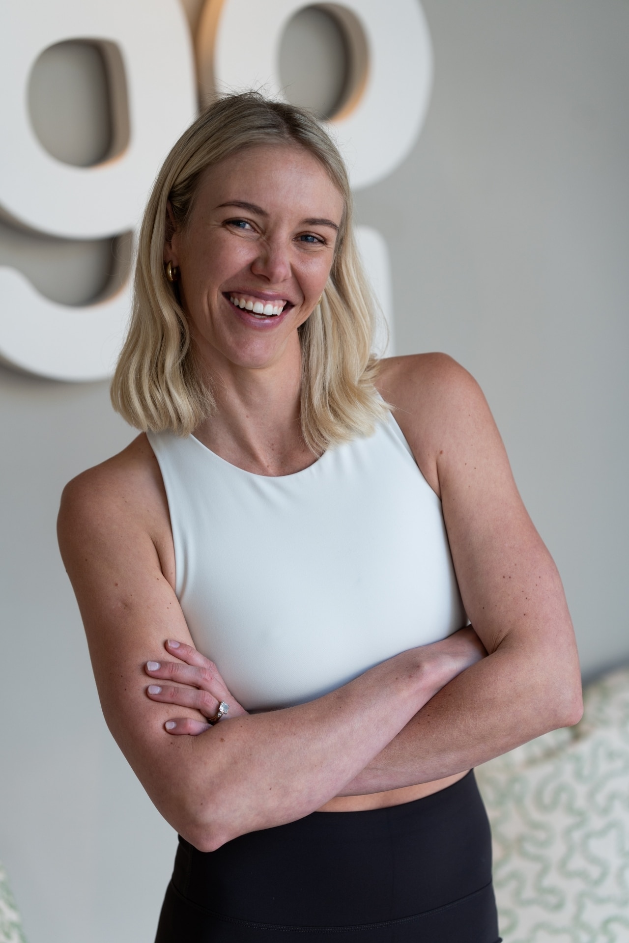 woman smiling