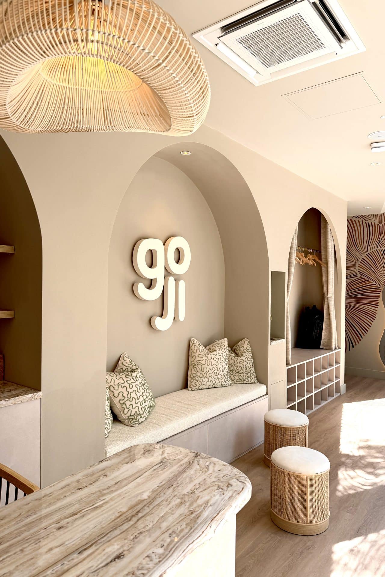 goji reception sign